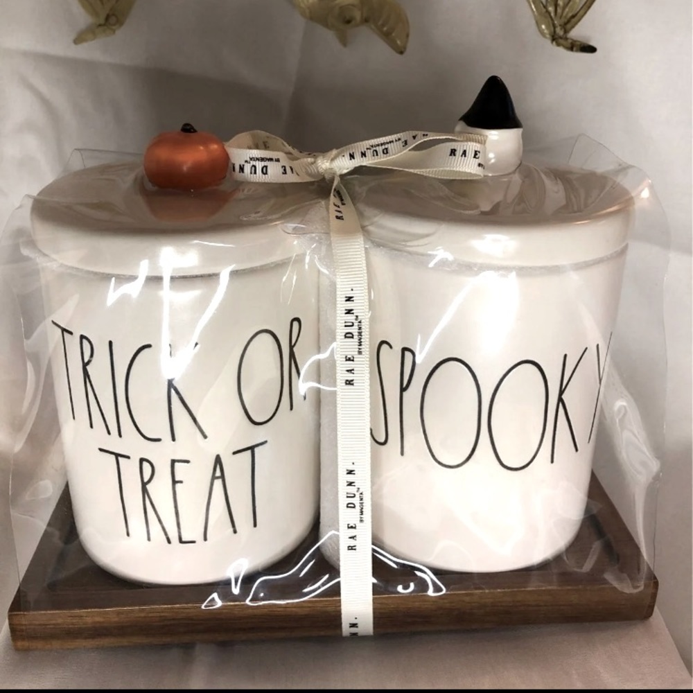 New Rae Dunn Halloween 🎃 Canister Gift set 👻